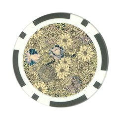 Abstract Art Artistic Botanical Poker Chip Card Guard (10 Pack)