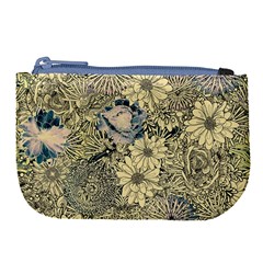 Abstract Art Artistic Botanical Large Coin Purse