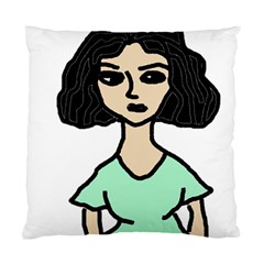 Angry Girl Standard Cushion Case (two Sides)