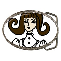 Girl With Dress Belt Buckles by snowwhitegirl