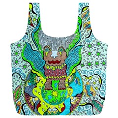 Cosmic Planet Angel Full Print Recycle Bag (xl) by chellerayartisans