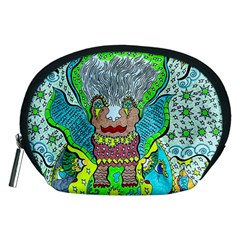 Cosmic Planet Angel Accessory Pouch (medium) by chellerayartisans