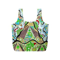 Cosmic Pyramid Full Print Recycle Bag (s) by chellerayartisans