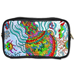 Supersonic Squid Toiletries Bag (one Side) by chellerayartisans