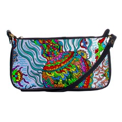 Supersonic Squid Shoulder Clutch Bag by chellerayartisans