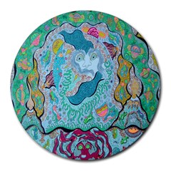 Mystic Mermaid Round Mousepads by chellerayartisans