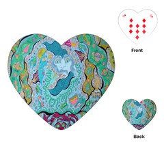 Mystic Mermaid Playing Cards (heart) by chellerayartisans