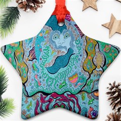 Mystic Mermaid Star Ornament (two Sides) by chellerayartisans