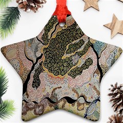 Lizard Volcano Star Ornament (two Sides) by chellerayartisans