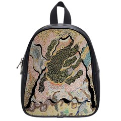 Lizard Volcano School Bag (small) by chellerayartisans