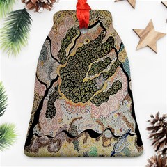 Lizard Volcano Bell Ornament (two Sides) by chellerayartisans