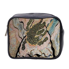 Lizard Volcano Mini Toiletries Bag (two Sides) by chellerayartisans