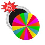 Neon Rainbow Burst 2.25  Magnets (100 pack)  Front