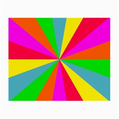 Neon Rainbow Burst Small Glasses Cloth by PodArtist