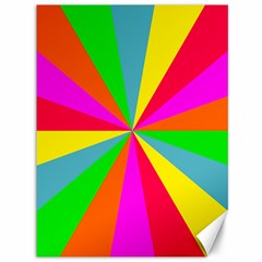 Neon Rainbow Burst Canvas 36  X 48  by PodArtist