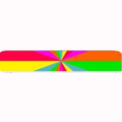 Neon Rainbow Burst Small Bar Mats by PodArtist