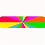 Neon Rainbow Burst Large Bar Mats 32 x8.5  Bar Mat