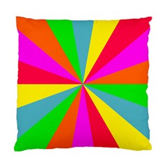 Neon Rainbow Burst Standard Cushion Case (two Sides)