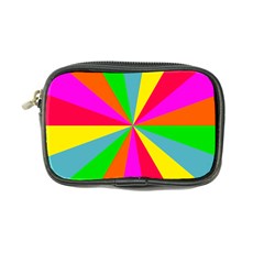 Neon Rainbow Burst Coin Purse by PodArtist