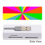 Neon Rainbow Burst Memory Card Reader (Stick) Front