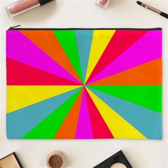 Neon Rainbow Burst Cosmetic Bag (xxxl) by PodArtist