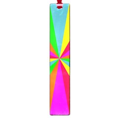 Neon Rainbow Burst Large Book Marks by PodArtist