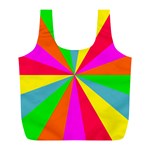 Neon Rainbow Burst Full Print Recycle Bag (L) Front