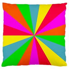 Neon Rainbow Burst Standard Flano Cushion Case (two Sides) by PodArtist