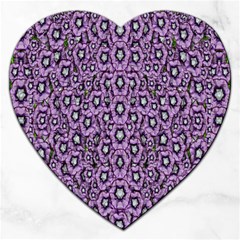 Ornate Forest Of Climbing Flowers Jigsaw Puzzle (heart) by pepitasart