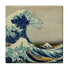 The Classic Japanese Great Wave Off Kanagawa By Hokusai Tile Coasters by PodArtist