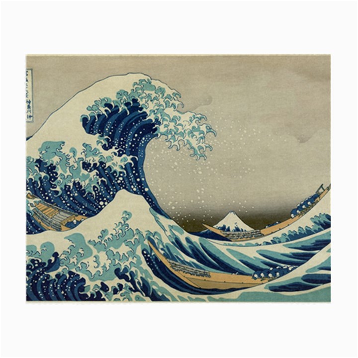 The Classic Japanese Great Wave off Kanagawa by Hokusai Small Glasses Cloth