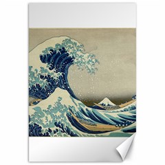 The Classic Japanese Great Wave Off Kanagawa By Hokusai Canvas 20  X 30  by PodArtist