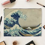 The Classic Japanese Great Wave off Kanagawa by Hokusai Cosmetic Bag (XL) Front