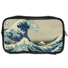 The Classic Japanese Great Wave Off Kanagawa By Hokusai Toiletries Bag (one Side) by PodArtist