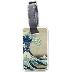 The Classic Japanese Great Wave Off Kanagawa By Hokusai Luggage Tags (one Side)  by PodArtist