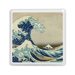 The Classic Japanese Great Wave Off Kanagawa By Hokusai Memory Card Reader (square) by PodArtist