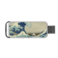 The Classic Japanese Great Wave Off Kanagawa By Hokusai Portable Usb Flash (two Sides) by PodArtist