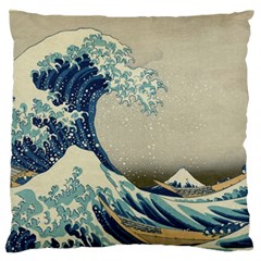 The Classic Japanese Great Wave Off Kanagawa By Hokusai Standard Flano Cushion Case (two Sides) by PodArtist