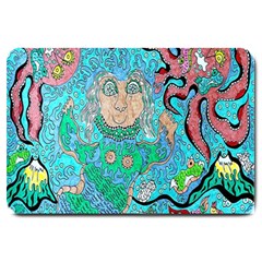 Mesmerizing Mermaid Large Doormat  by chellerayartisans