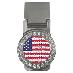 Usa Flag Halloween Holiday Nightmare Stripes Money Clips (cz)  by PodArtist