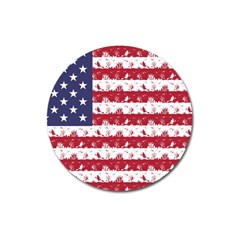 Usa Flag Halloween Holiday Nightmare Stripes Magnet 3  (round) by PodArtist