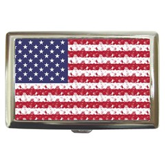 Usa Flag Halloween Holiday Nightmare Stripes Cigarette Money Case by PodArtist