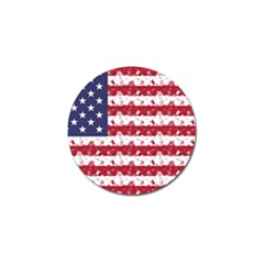 Usa Flag Halloween Holiday Nightmare Stripes Golf Ball Marker by PodArtist