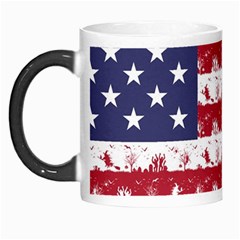 Usa Flag Halloween Holiday Nightmare Stripes Morph Mugs by PodArtist