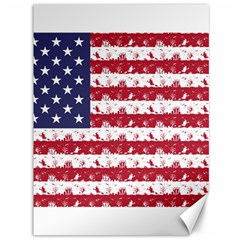 Usa Flag Halloween Holiday Nightmare Stripes Canvas 36  X 48  by PodArtist