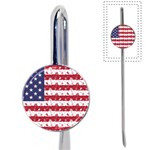 USA Flag Halloween Holiday Nightmare Stripes Book Mark Front