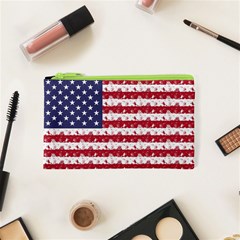 Usa Flag Halloween Holiday Nightmare Stripes Cosmetic Bag (xs) by PodArtist