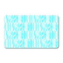 Aqua Blue Colored Waikiki Surfboards  Magnet (rectangular) by PodArtist