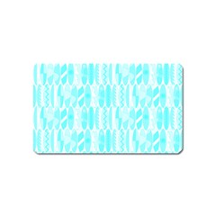 Aqua Blue Colored Waikiki Surfboards  Magnet (name Card) by PodArtist