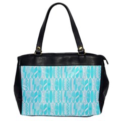 Aqua Blue Colored Waikiki Surfboards  Oversize Office Handbag by PodArtist